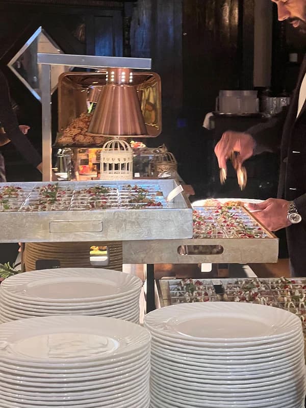 Pastel dessert table
