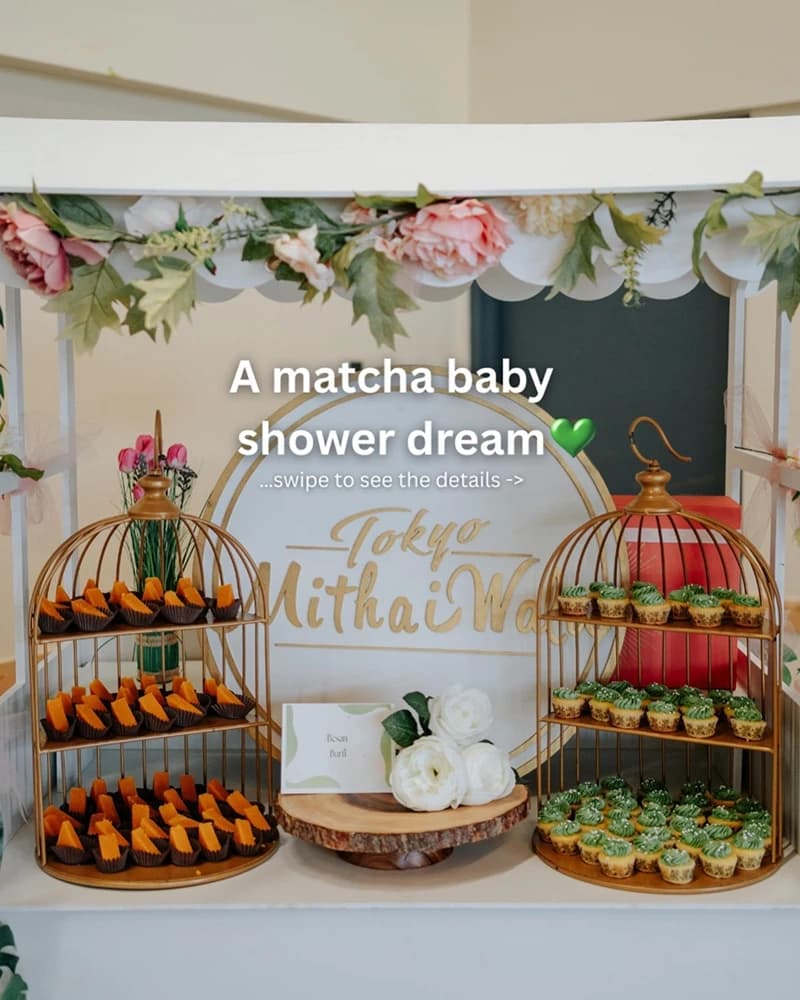 Pastel mithai display