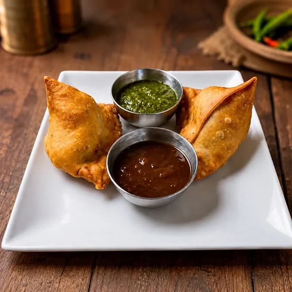 Samosa with Chutney (2pc)