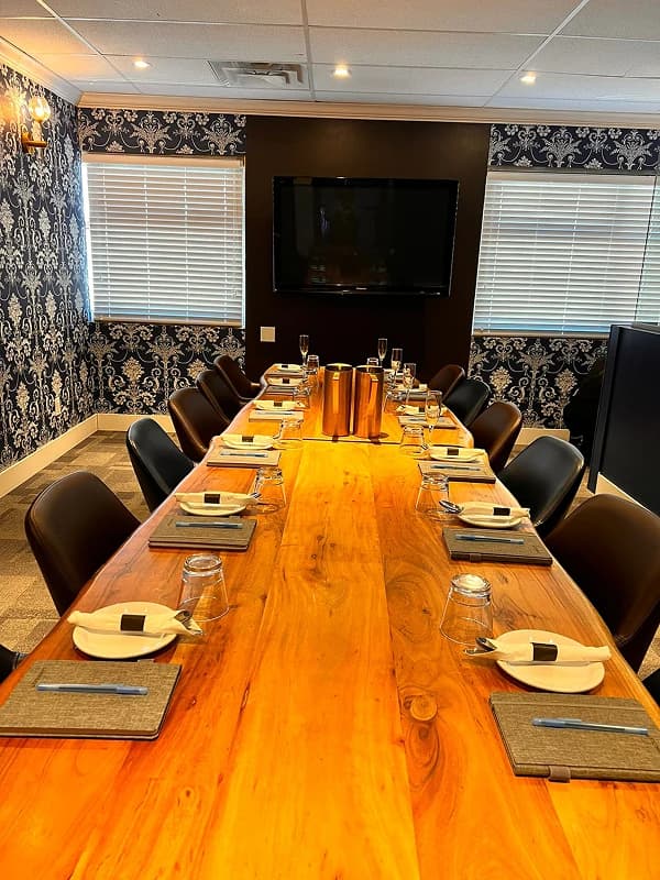 Plated corporate lunch