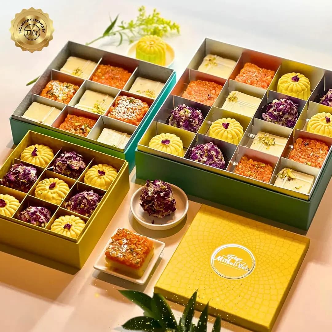 Wedding mithai display